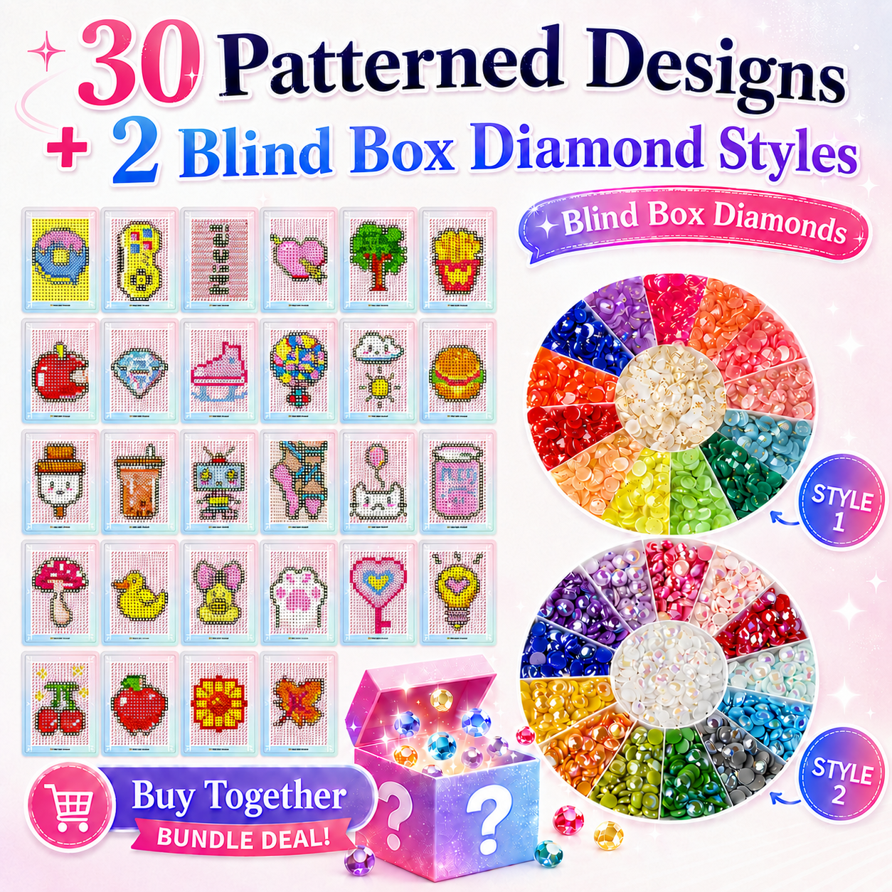 Minigem® : 3-Inch Mini Card Collection + Mystery Diamond Bundle