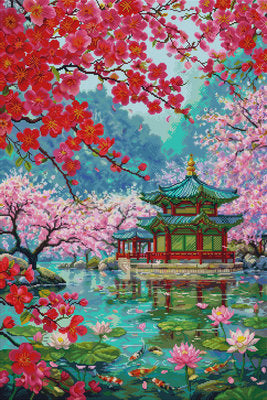 Blossoms at the Water Pavilion