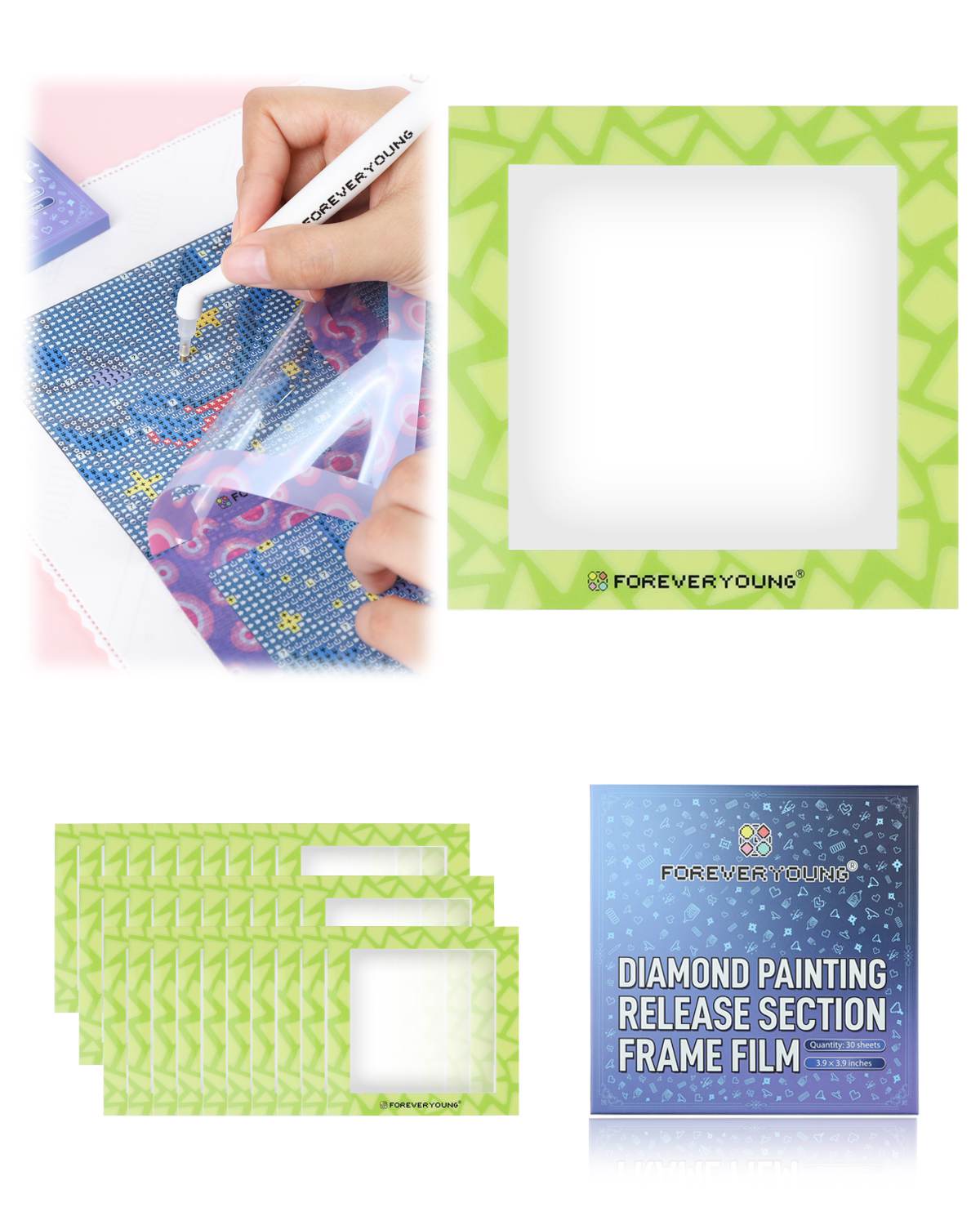 Runde Glitzerperlen in 20 Farben für Diamantmalerei.