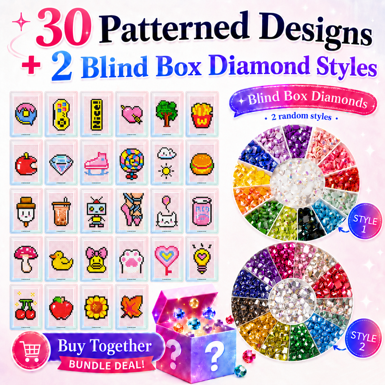 Minigem® : 3-Inch Mini Card Collection + Mystery Diamond Bundle