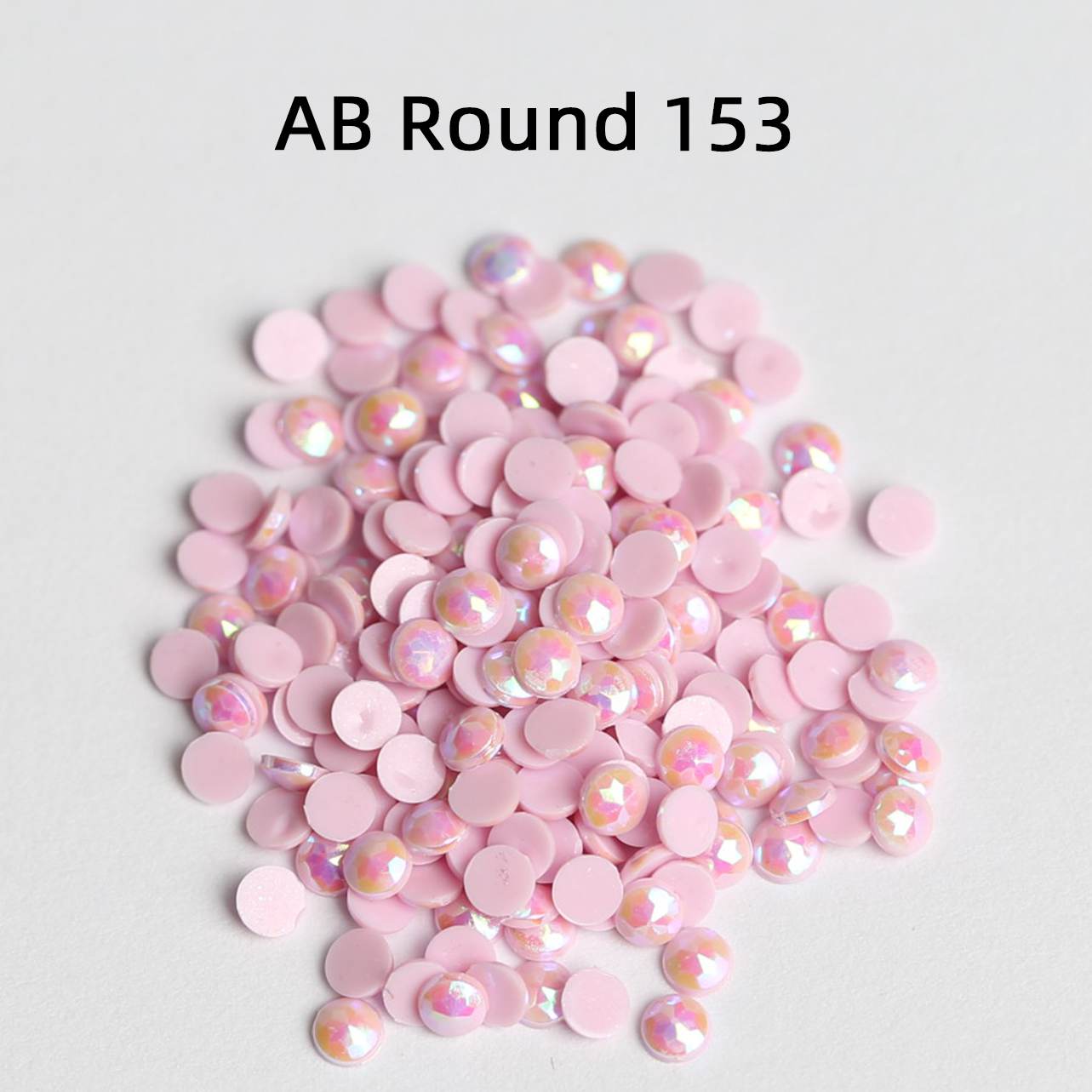 Runde AB-Perlen, 1 Beutel (2000 Stück), einfarbig