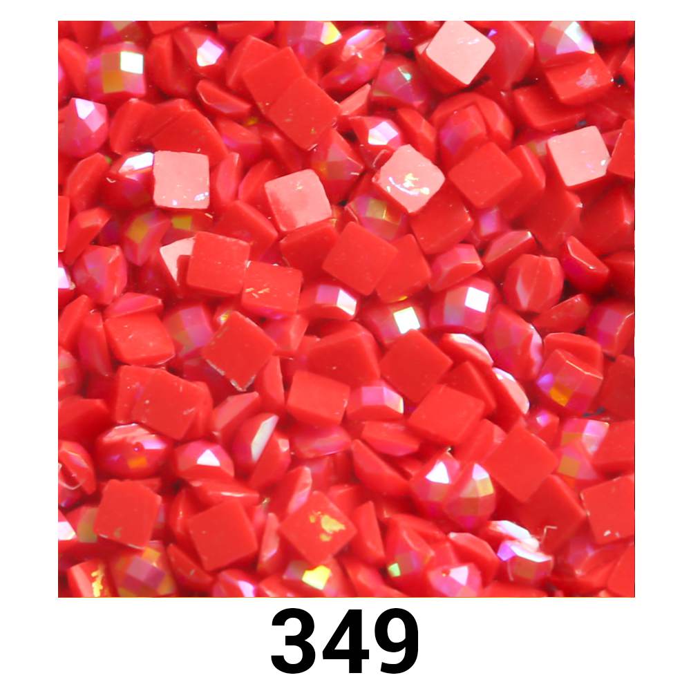 Quadratische AB-Perlen, 1 Beutel (2000 Stück), einfarbig