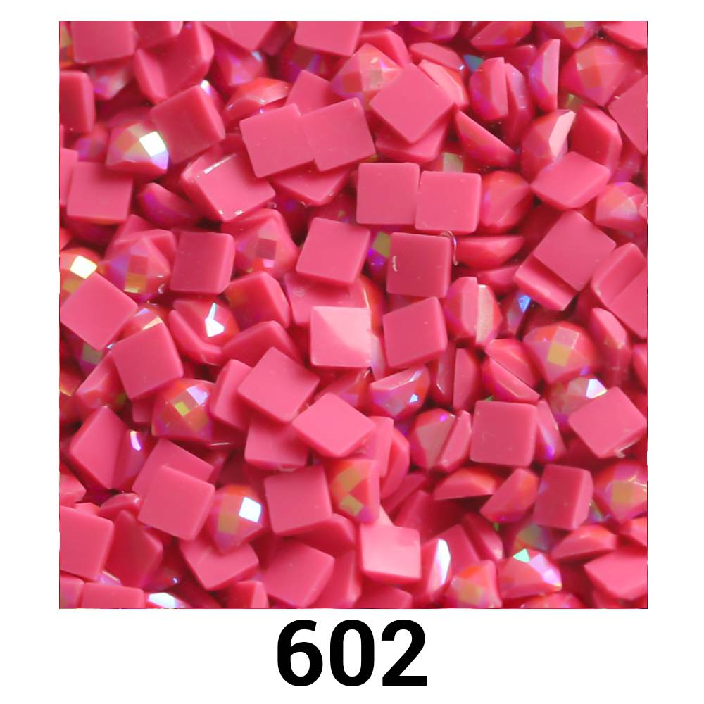 Quadratische AB-Perlen, 1 Beutel (2000 Stück), einfarbig