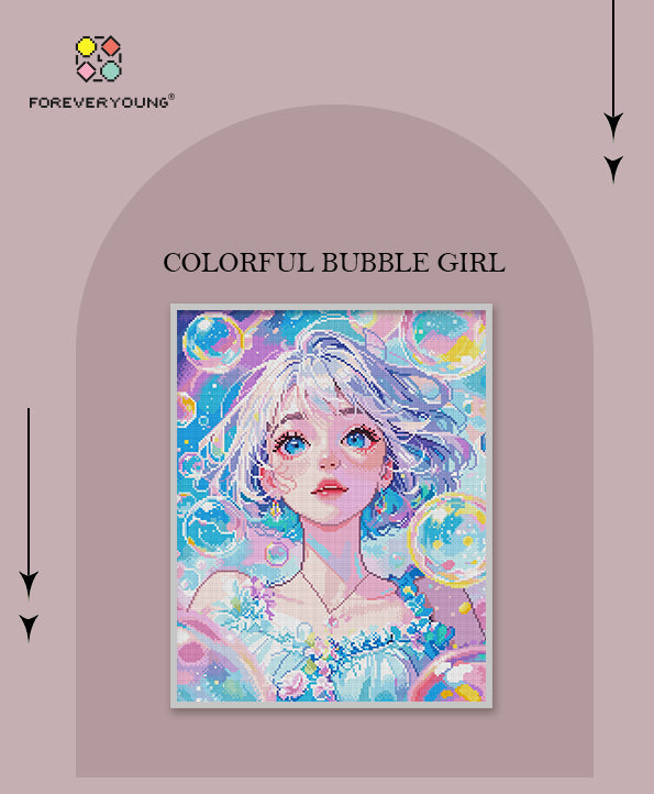 Colorful Bubble Girl