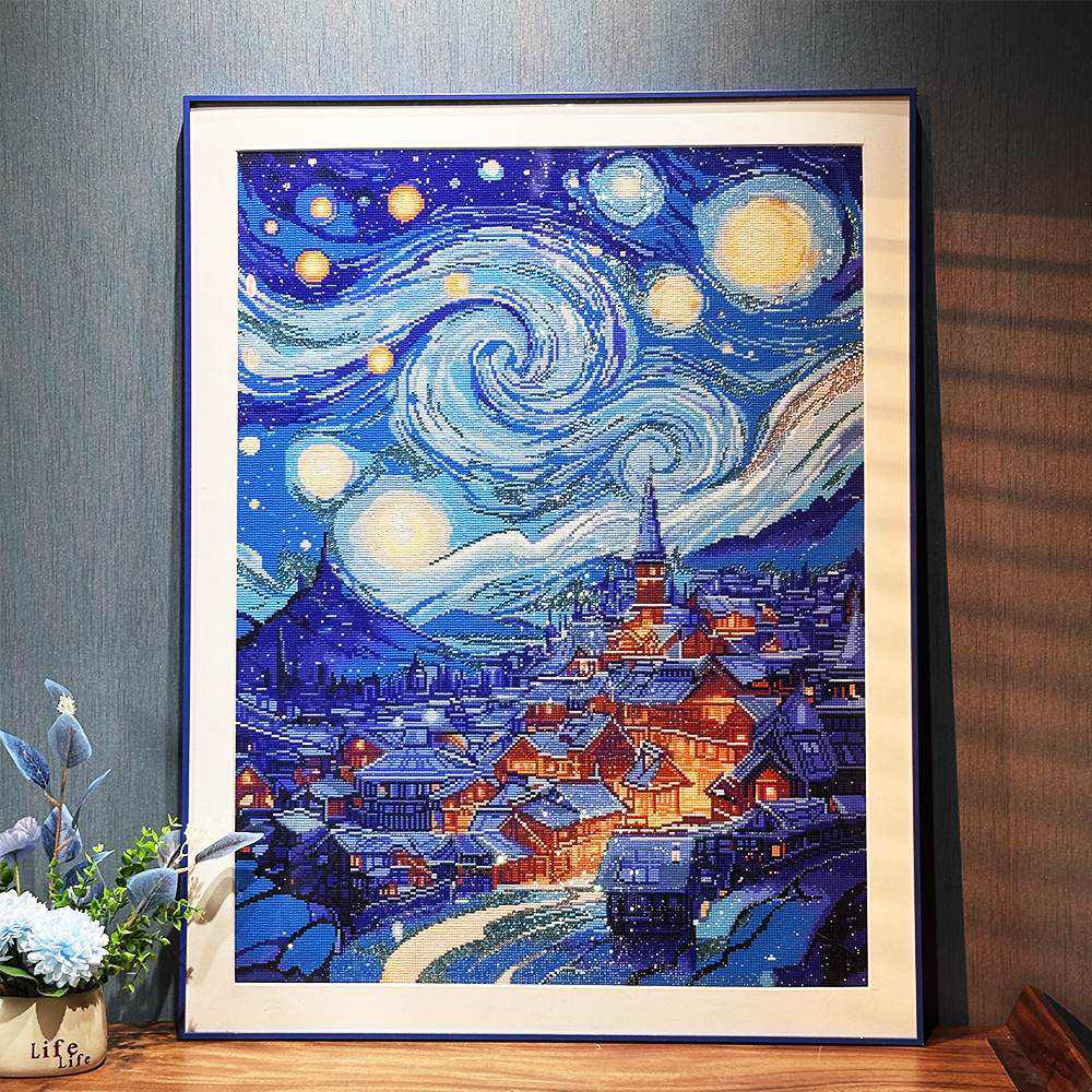 Hometown Night-Crystal Diamond Painting