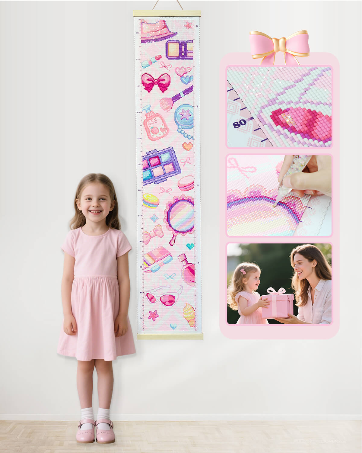 Make up Height Chart 47.2 x 3.9 Inch