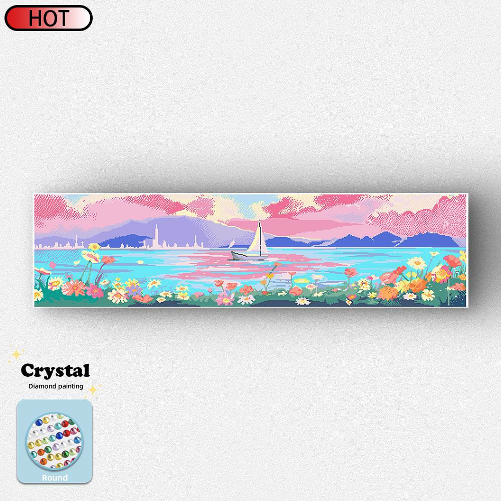 Seaside scenery-Crystal Diamond Painting