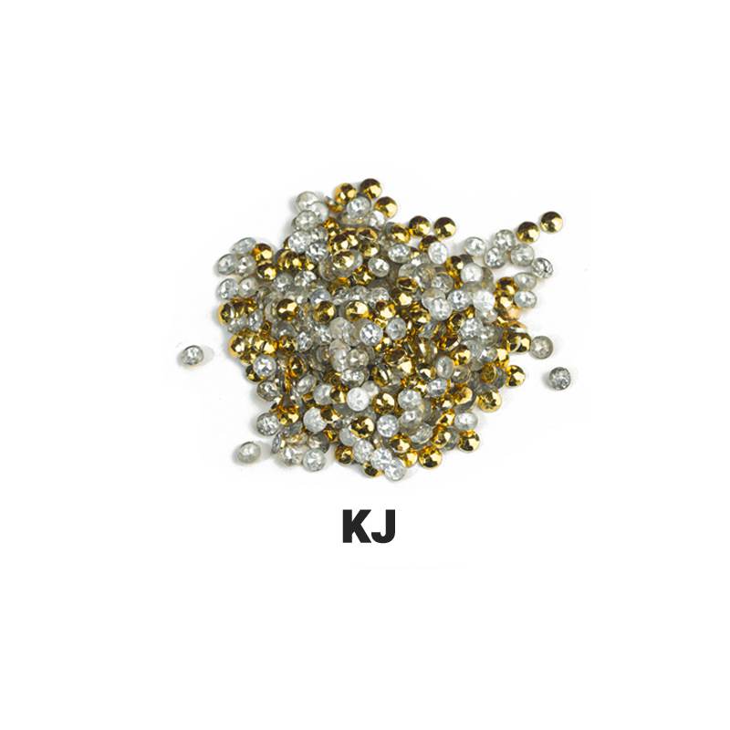 Runde Metallic-Perlen, 1 Beutel (2000 Stück), einfarbig