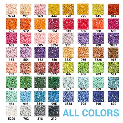 Quadratische AB-Diamant-Malperlen in 20 Farben