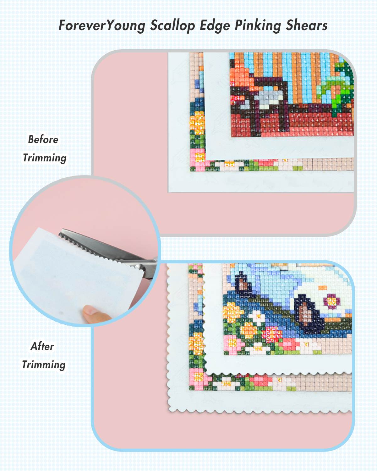 ForeverYoung Scallop Edge Pinking Shears