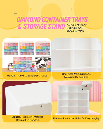 Forever Young Containers Trays : 60pcs Containers Trays & Rack