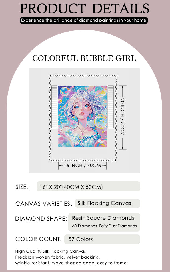 Colorful Bubble Girl