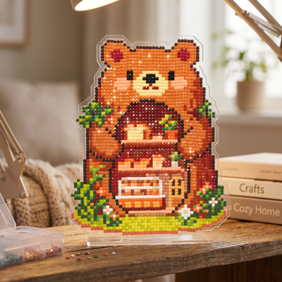 LumiGem Bear Bakery Diamond Painting Stand