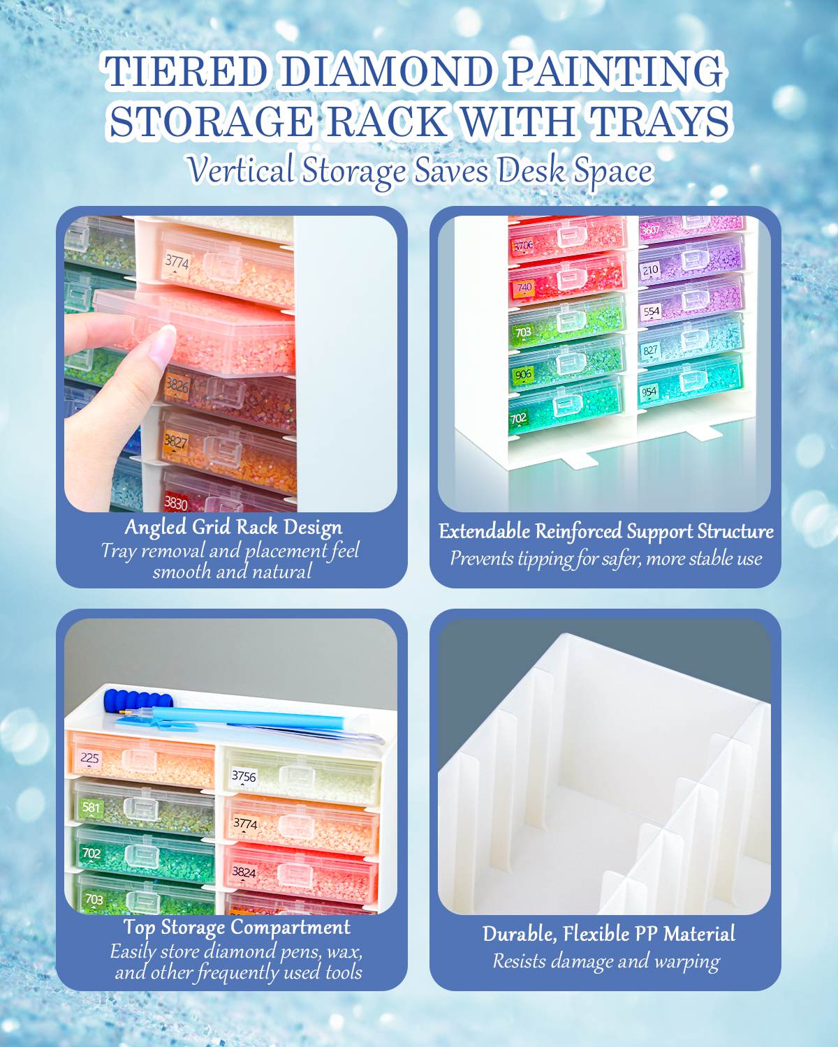 ForeverYoung 3-in-1 Diamond Art Tray Set