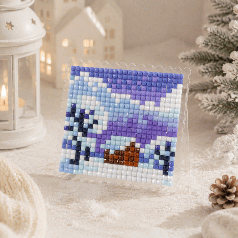 Lumigem 4pcs Mini Square Diamond Painting Set – Four Seasons Landscape Collection