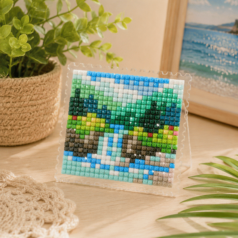 Lumigem 4pcs Mini Square Diamond Painting Set – Four Seasons Landscape Collection