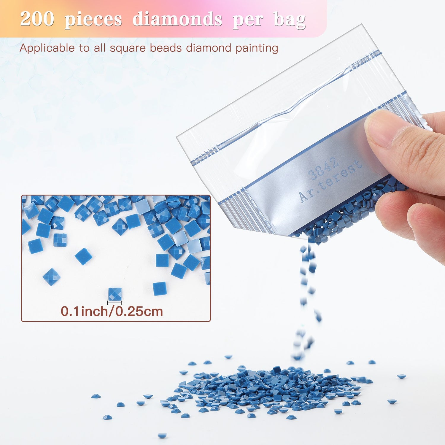 447 Farben Quadratische DMC Perlen Alle Farben Bündel