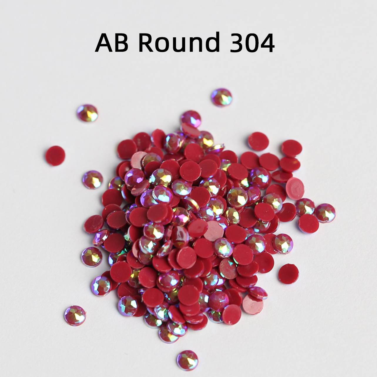 Runde AB-Perlen, 1 Beutel (2000 Stück), einfarbig