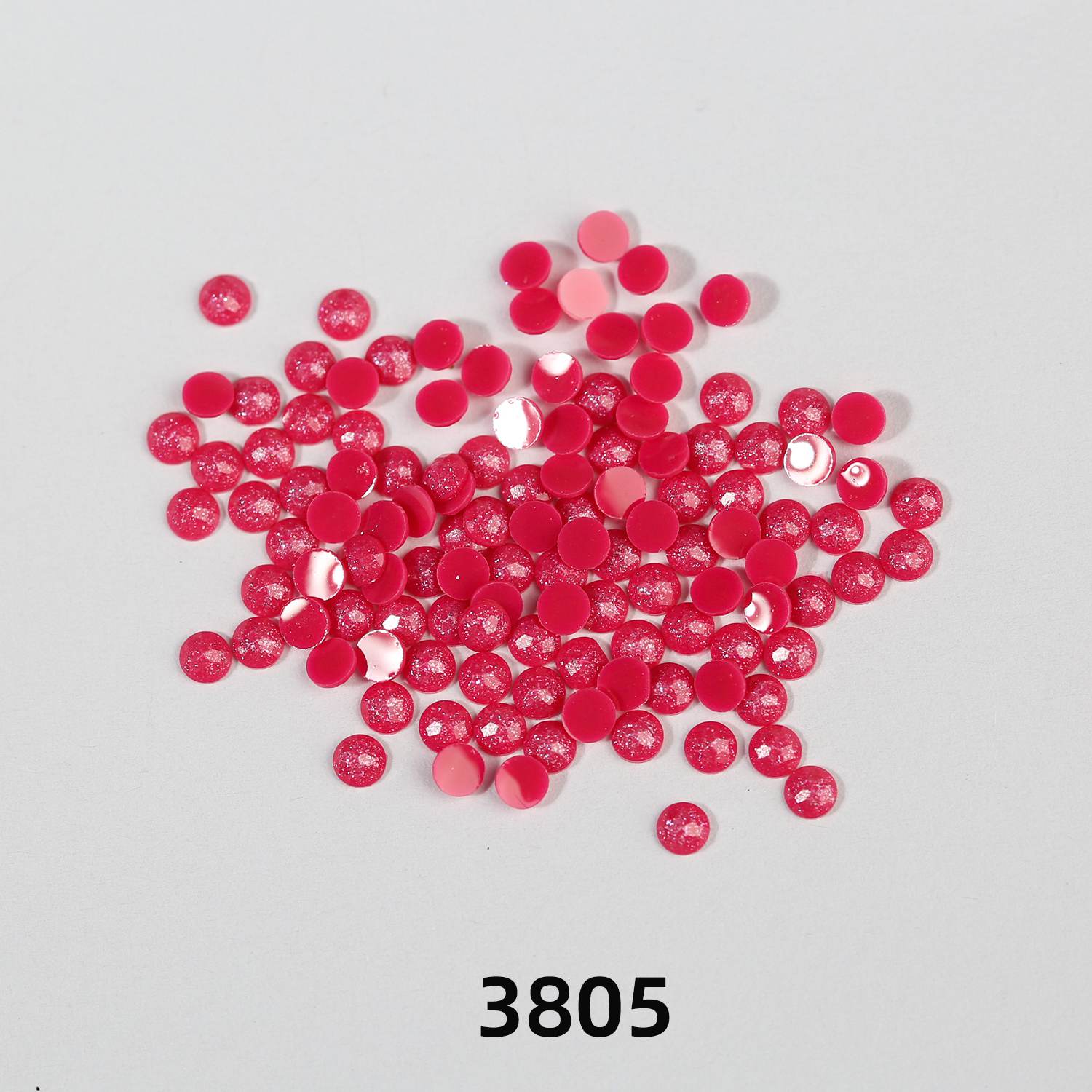 Runde AB-Perlen, 1 Beutel (2000 Stück), einfarbig