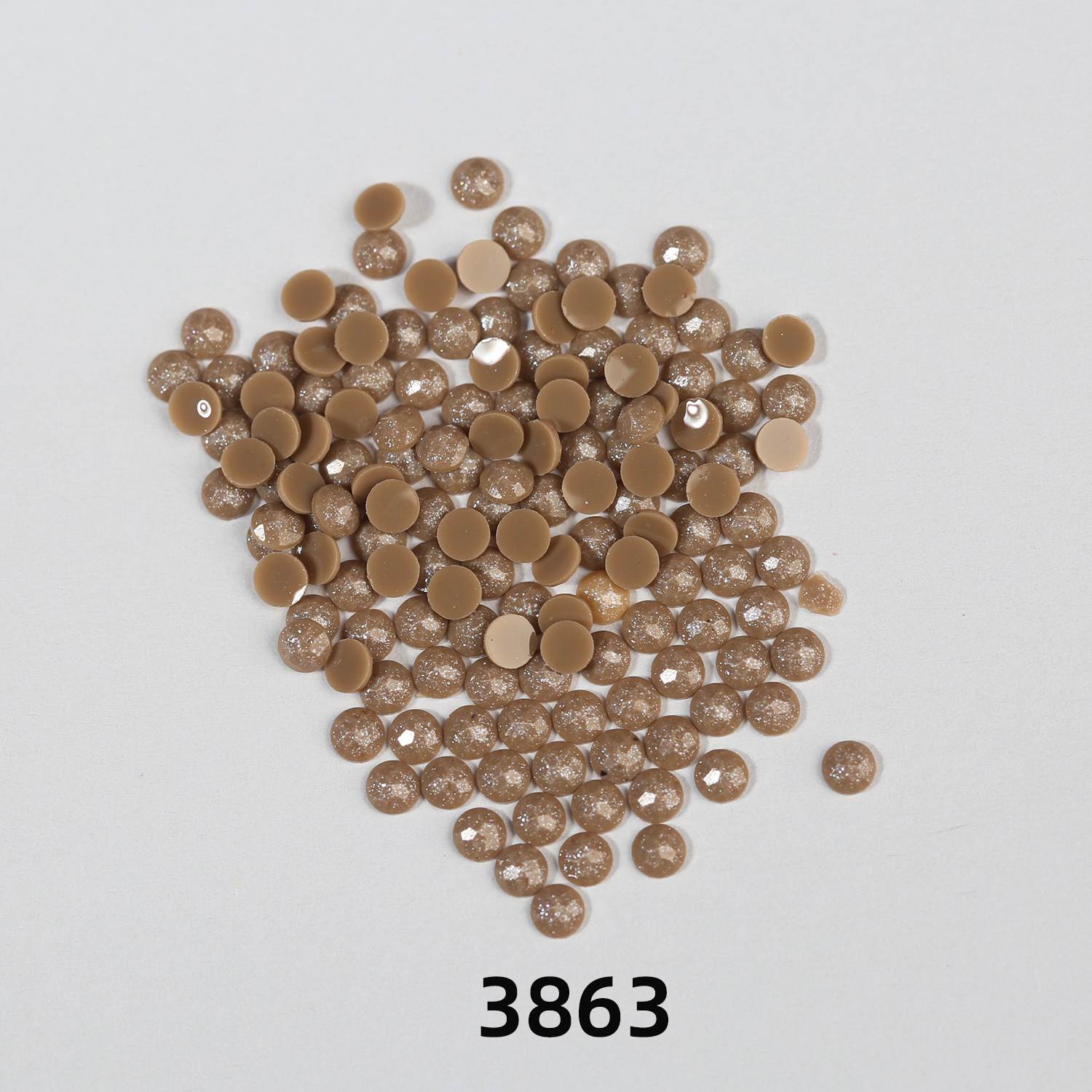 Runde AB-Perlen, 1 Beutel (2000 Stück), einfarbig