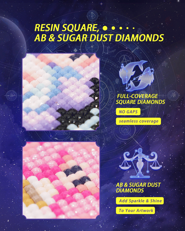 MiniGem® Celestial Collection: Magical Diamond Painting 12PCS DIY Kit