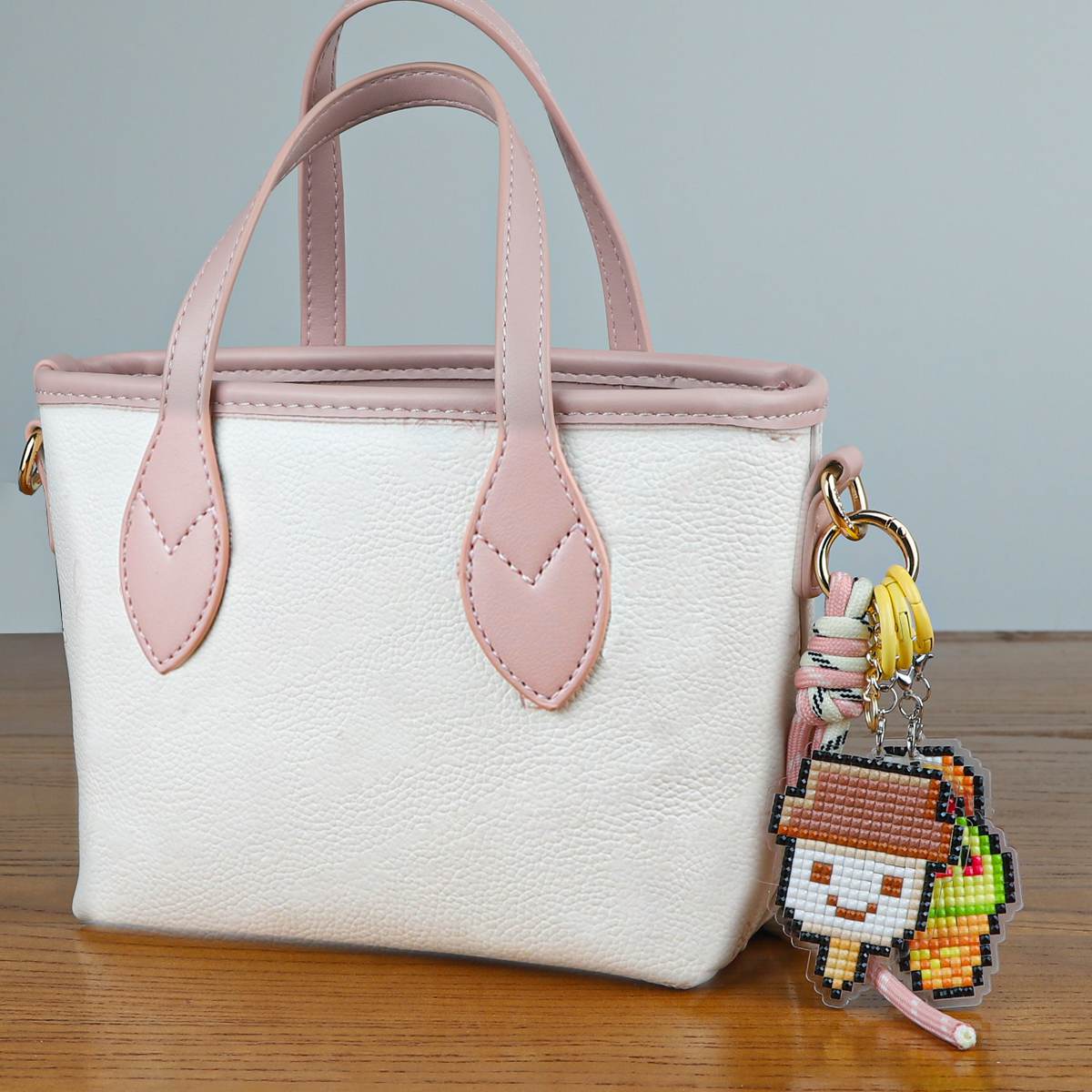 Cute Ice Cream Acrylic Diamond Painting Keychain