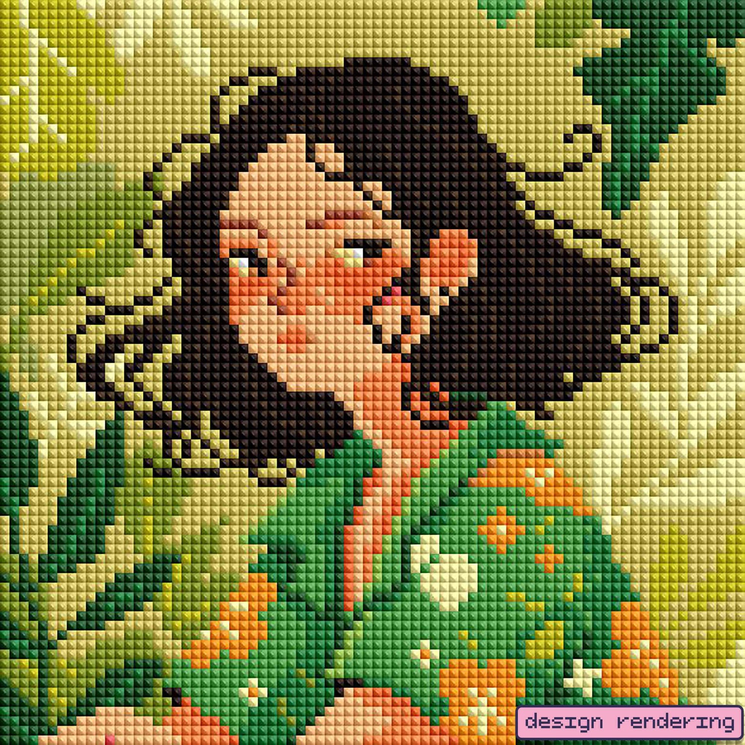 Green Floral Whisper