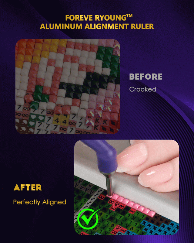 ForeverYoung Diamond Painting Aluminum Alignment Rule