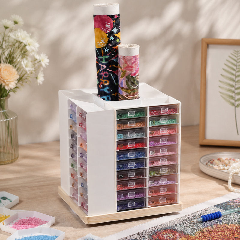 Diamond Painting Storage Containers Trays and Organizer Stand Set
