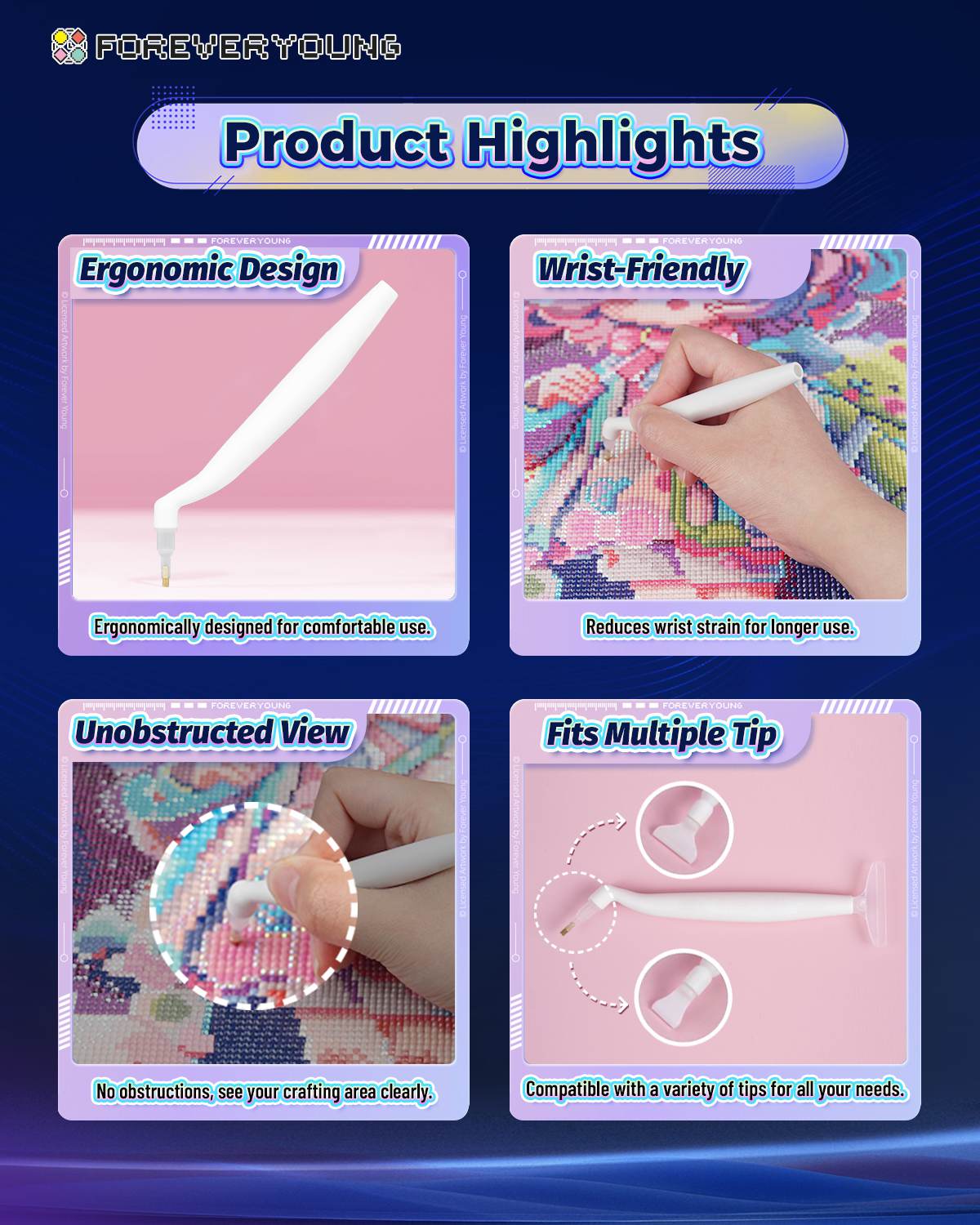 Foreveryoung Ergonomic Diamond Painting Pen