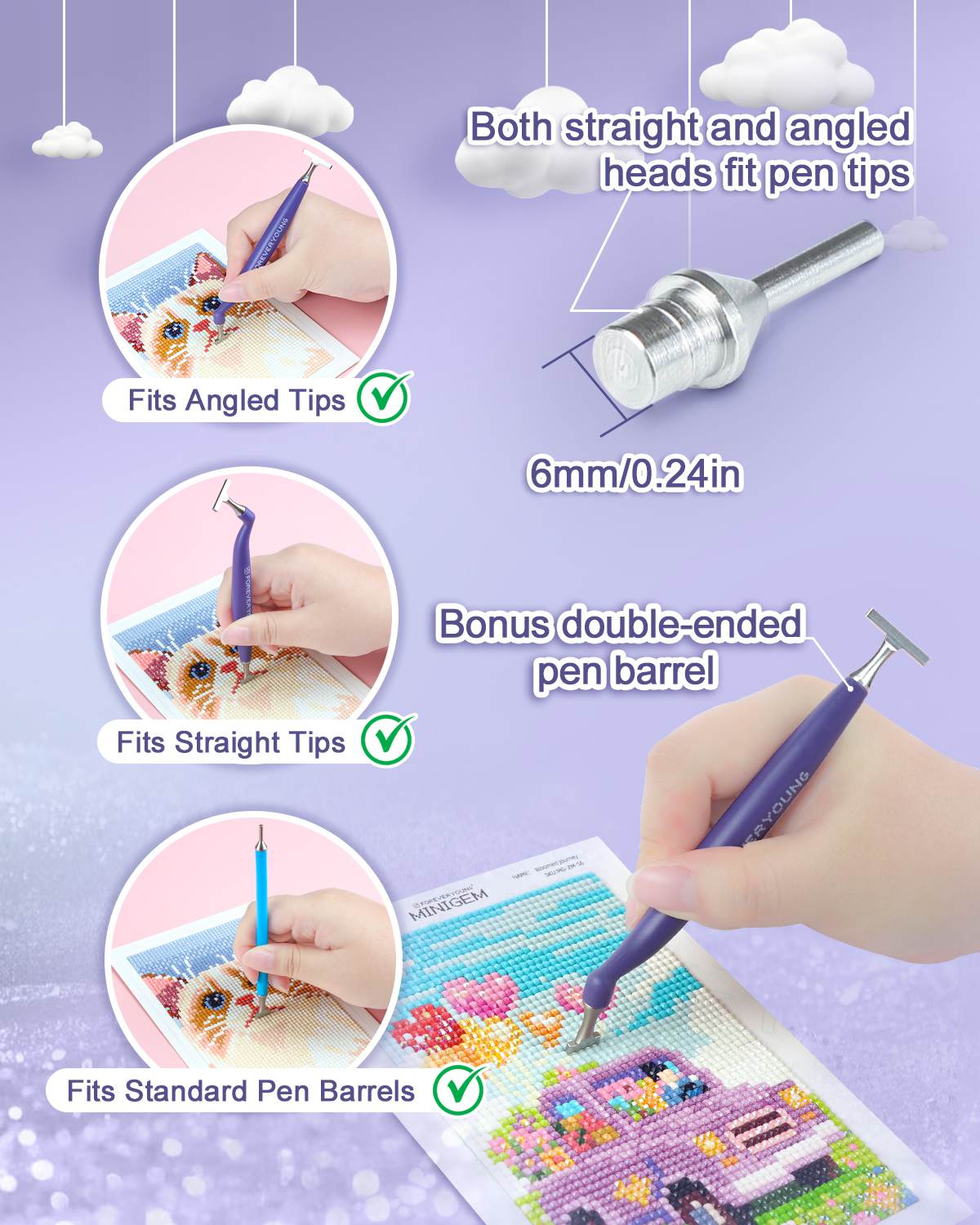 ForeverYoung Stainless Steel Diamond Painting Tip