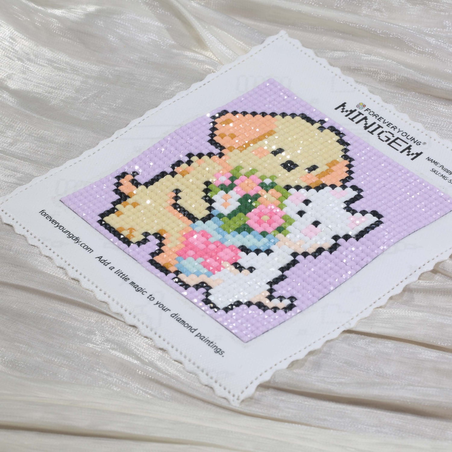 Minigem® :Puppy with Flowers