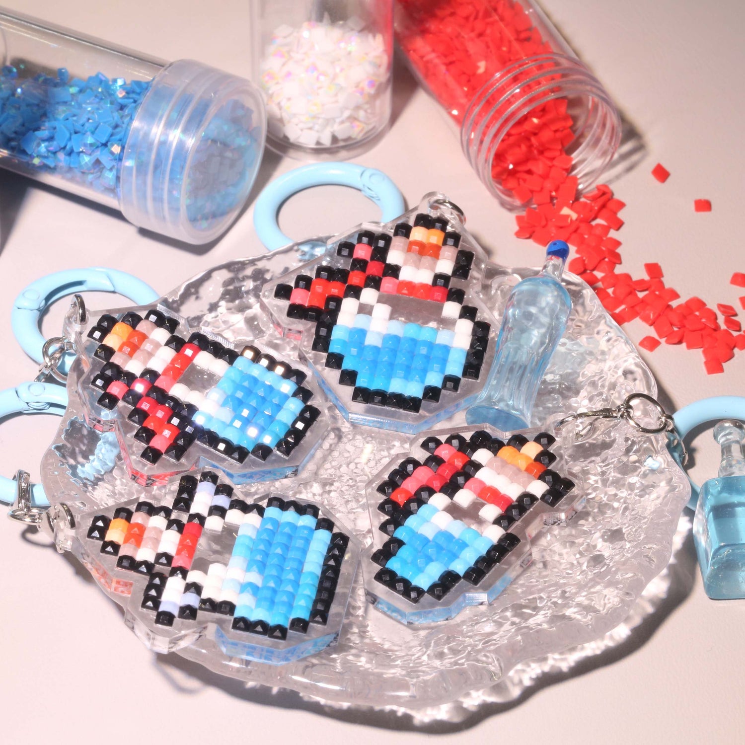 Mini Potion Acrylic Diamond Painting Keychain