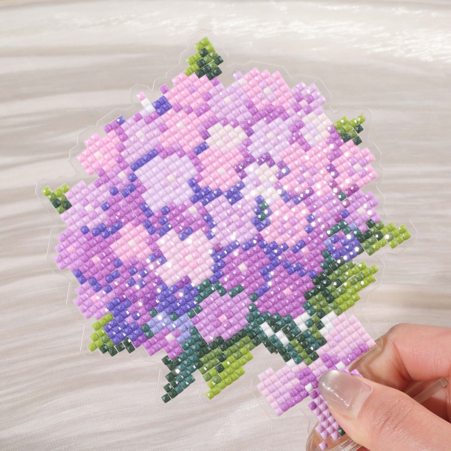 Hydrangea Bouquet Acrylic Diamond Art Display Stand