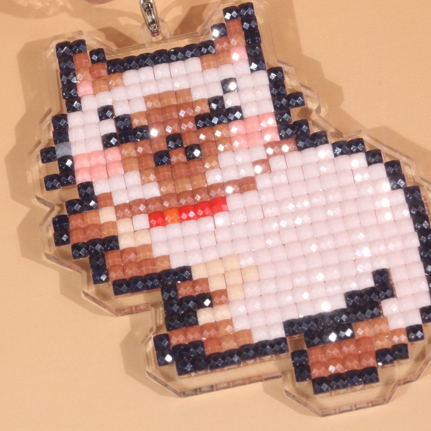 LumiGem Cute Cat DIY Acrylic Diamond Painting Keychain