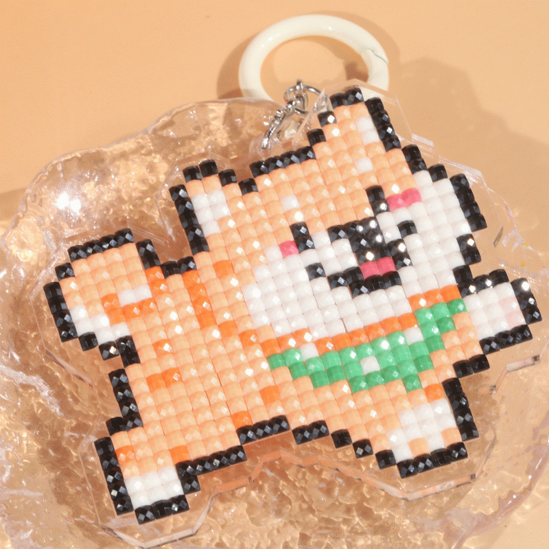 Lumigem Puppy Diamond Art Keychain Kit – Cute DIY Crystal Dog Keychain