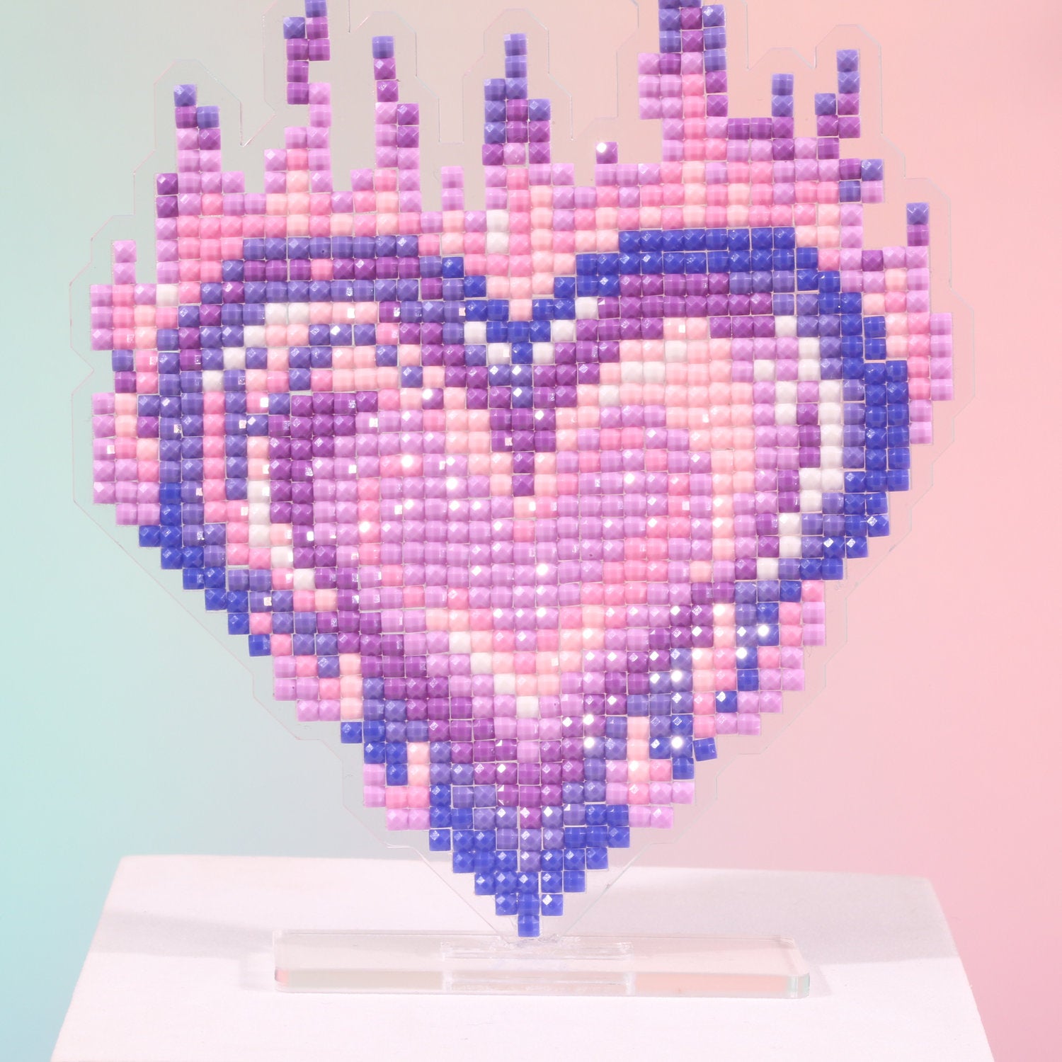 LumiGem Burning Heart Acrylic Diamond Painting Stand