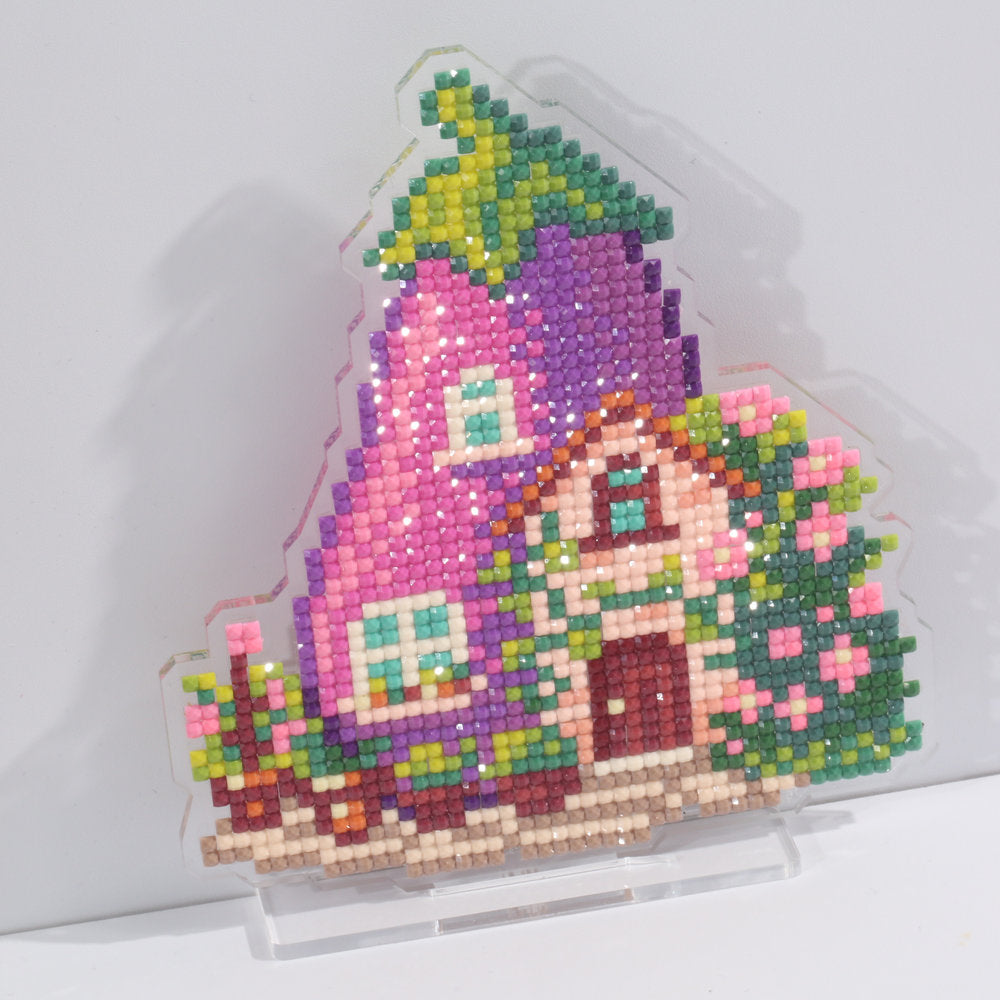 LumiGem Eggplant House Diamond Painting Stand