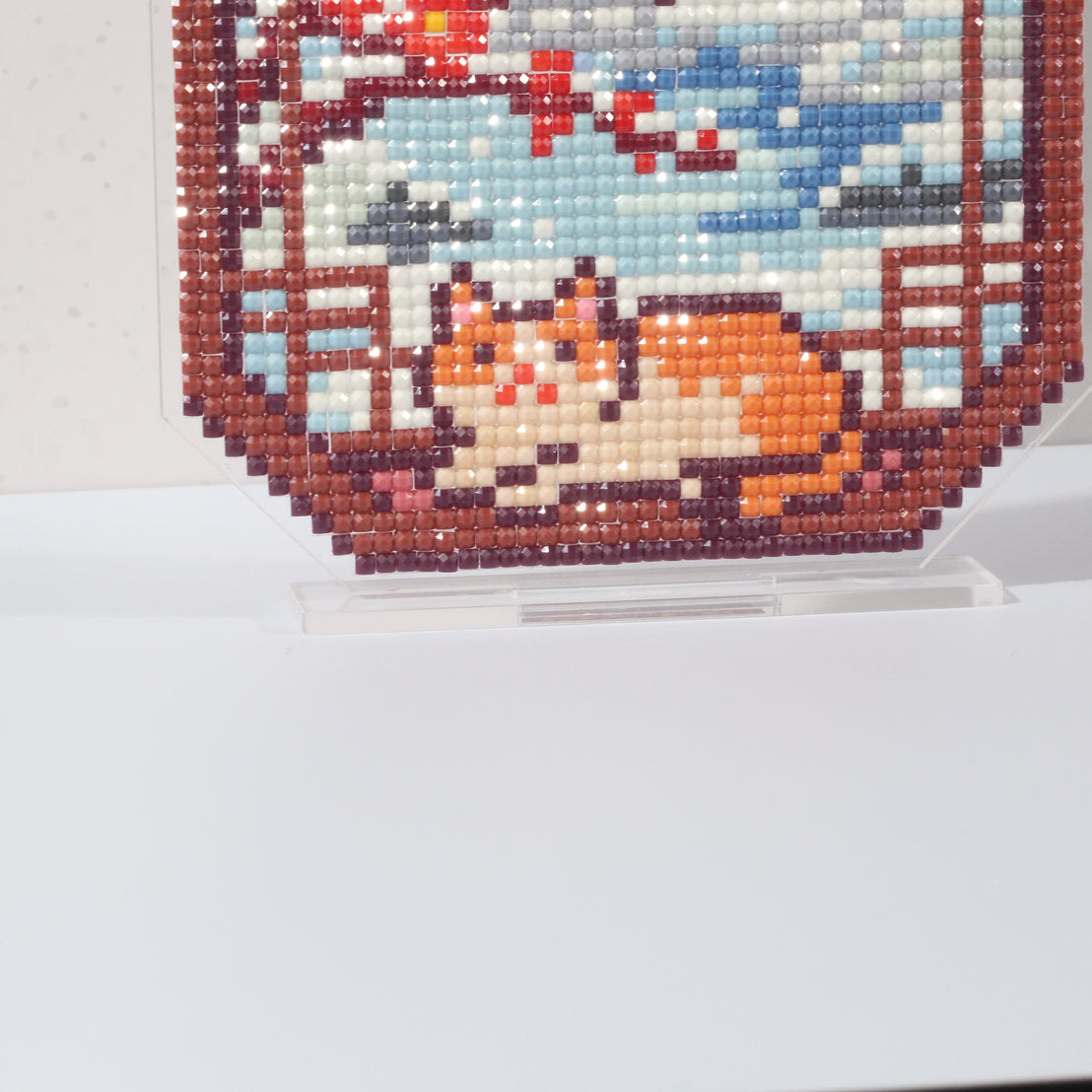 LumiGem Snowy Cat Reflection Diamond Painting Stand