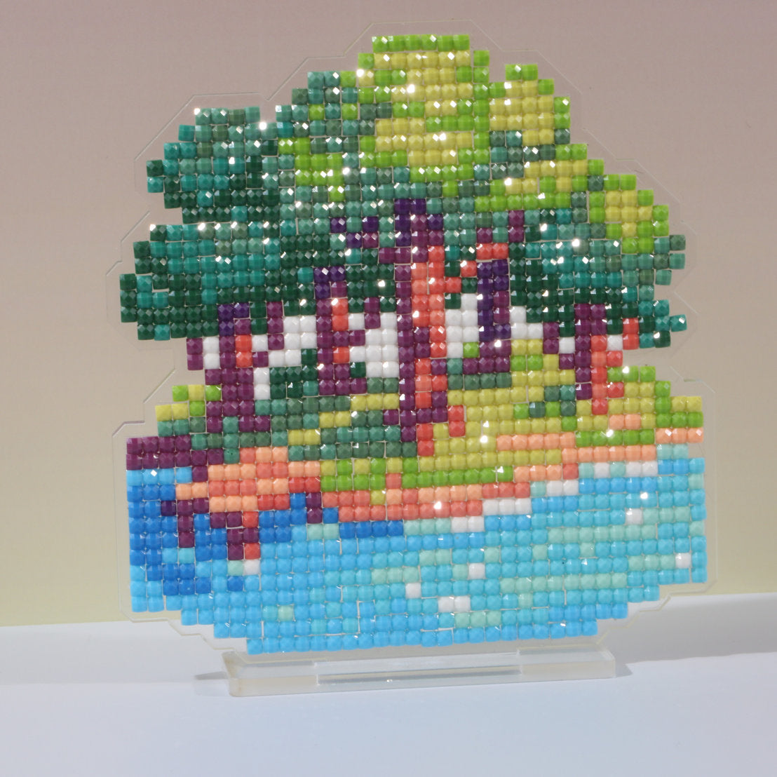 LumiGem Island in the Lake Diamond Painting Stand
