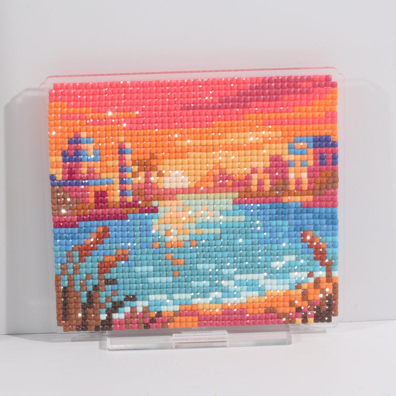 LumiGem Twilight on the Nile in Ancient Egypt Diamond Painting Stand