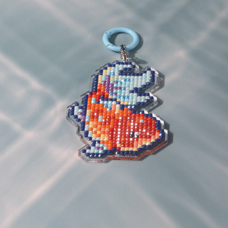 Lumigem Mini Koi Fish Diamond Art Keychain Set