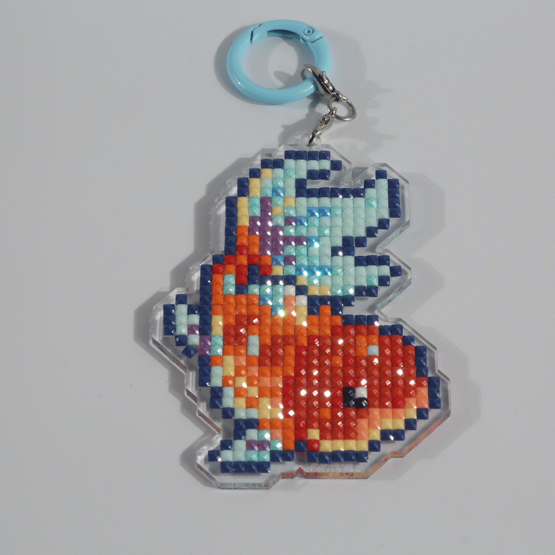 Lumigem Mini Koi Fish Diamond Art Keychain Set