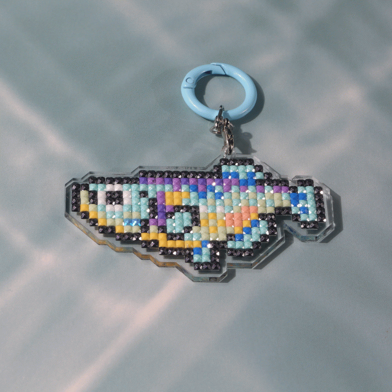 Lumigem Mini Fish Diamond Painting Kit | Cute Pixel Ocean DIY Diamond Art