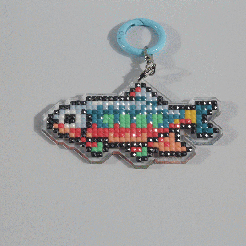 Lumigem Mini Fish Diamond Painting Kit | Cute Pixel Ocean DIY Diamond Art