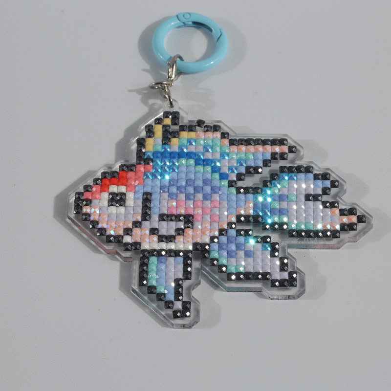 Lumigem Mini Fish Diamond Painting Kit | Cute Pixel Ocean DIY Diamond Art
