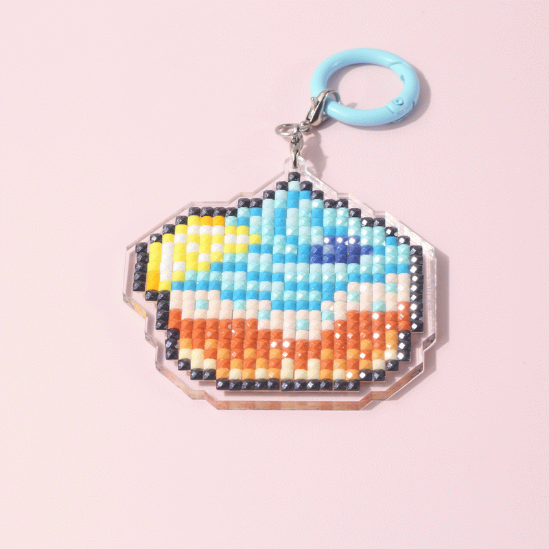 Lumigem Mini Diamond Painting Keychain Set – Fun Pixel Art DIY Crafts for Kids & Adults