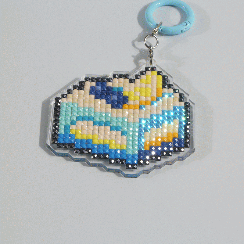 Lumigem Mini Diamond Painting Keychain Set – Fun Pixel Art DIY Crafts for Kids & Adults
