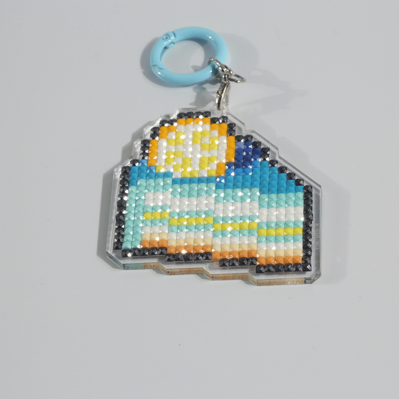 Lumigem Mini Diamond Painting Keychain Set – Fun Pixel Art DIY Crafts for Kids & Adults
