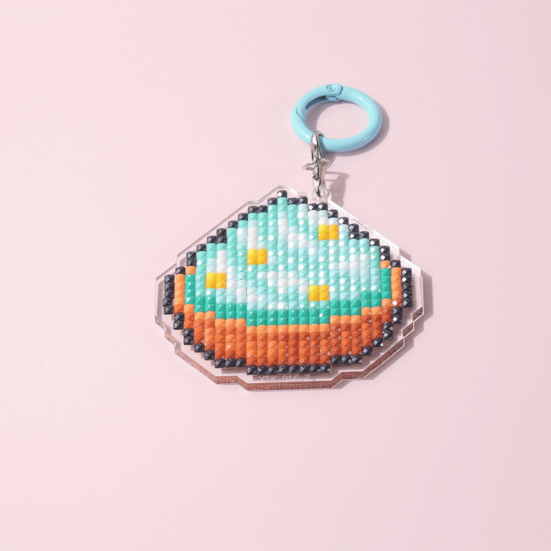Lumigem Mini Cute Dessert Diamond Art Keychain Set